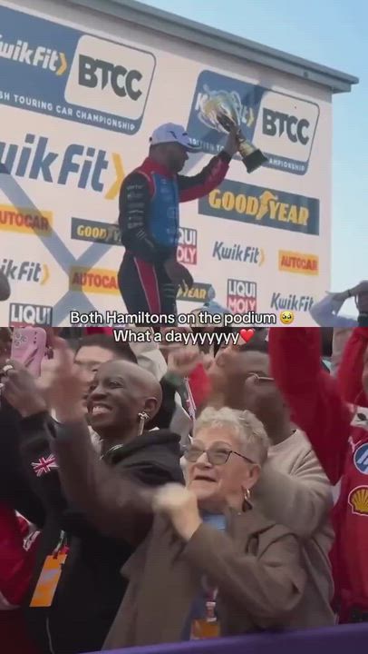 The Hamilton brothers both stood on podiums on the same day for the first time 🎉

Nicolas in BTCC a...