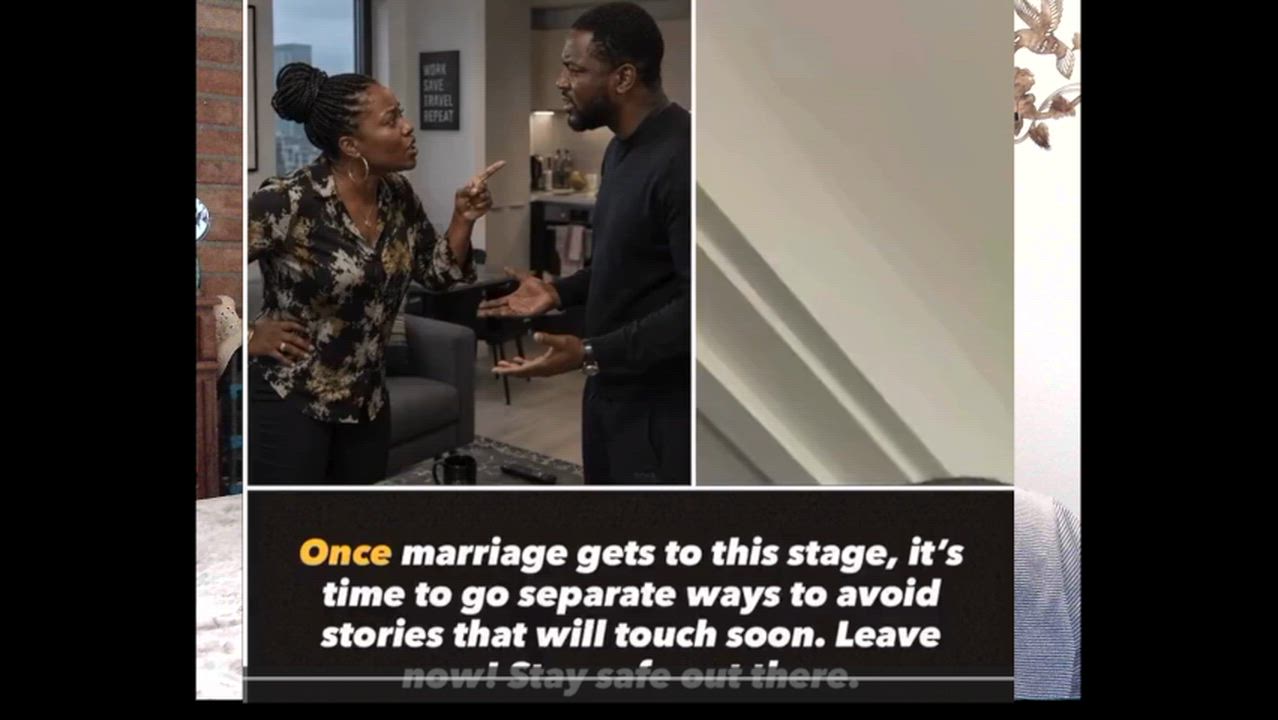 Once marriage gets to this stage. it's time to go separate ways to avoid stories that will touch soo...