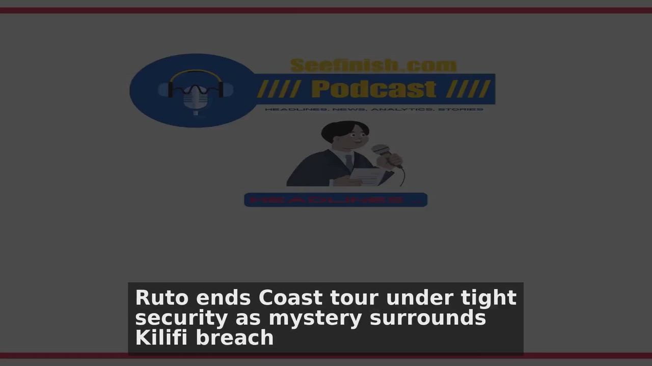 Top 10 Kenya headlines 🙄🚀 discussions:
1. Ruto ends Coast tour under tight security as mystery sur...