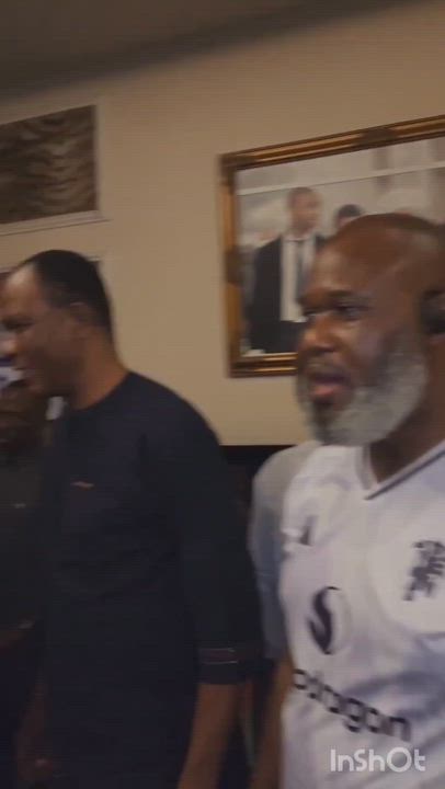 Rotimi Amaechi currently with family and friends at his residence in Abuja as he celebrates his birt...