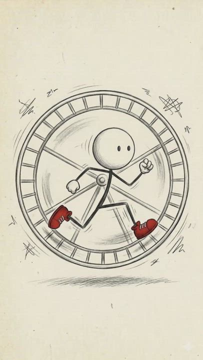 Stop confusing activity with achievement. Don't waste your energy running in circles. Learn to step...