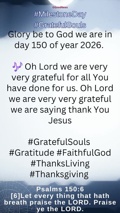 🎶 Oh Lord we are very very grateful for all You have done for us. Oh Lord we are very very grateful...