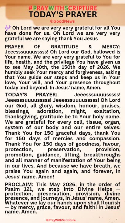 #PrayWithScriptureTodaysPrayer 
TODAY'S PRAYER:  Jeeesssuuuusssss! Jeeesssuuuusssss! Jeeesssuuuussss...