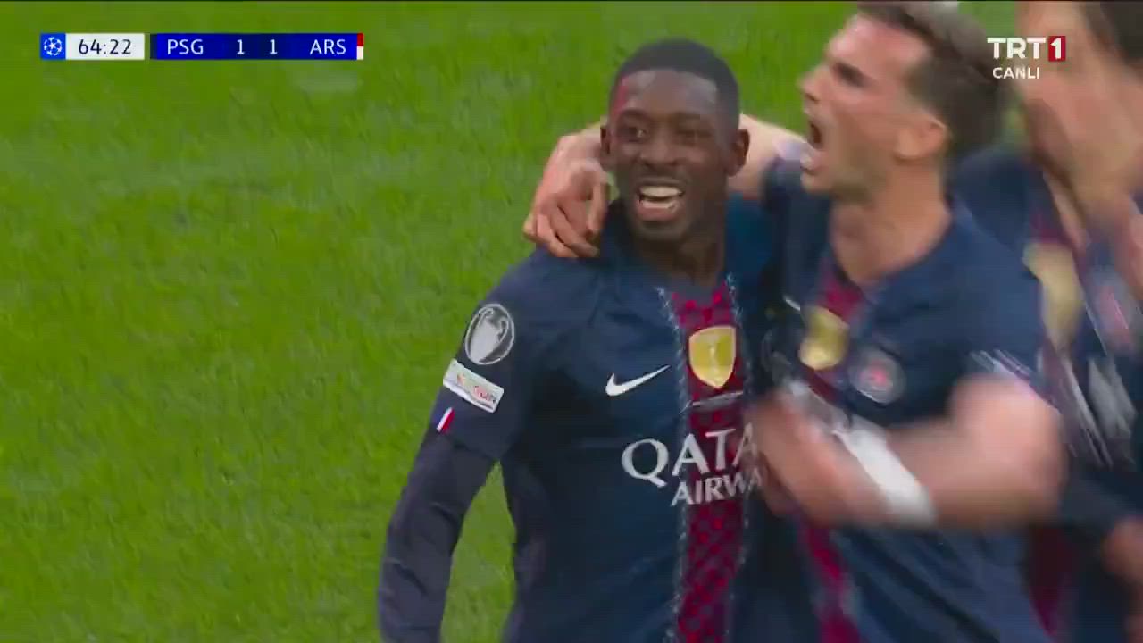 PSG's superstar Ousmane Dembélé just equalized the match with a penalty goal 💥🔥

⏱️ 73': PSG 1 - 1...