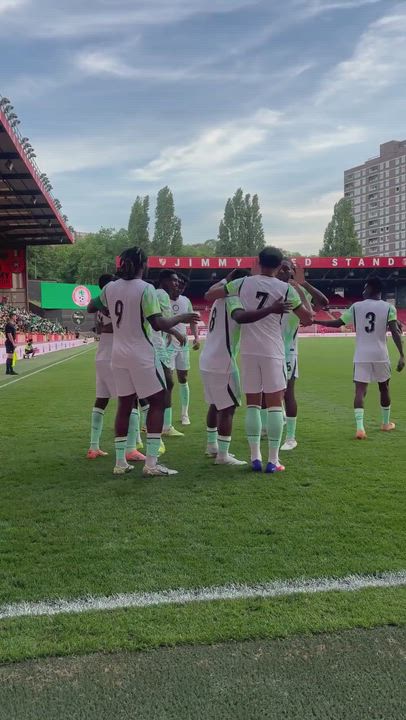 Nigeria 🇳🇬 ALHASSAN YUSUF Open the goal in 3 minutes of the match. 

HE PUT SUPER EAGLES AHEAD AGAIN...