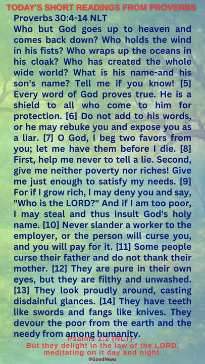 #DailyScriptureDelightsFromProverbs
Proverbs 4:7-9 TLB
Getting wisdom is the most important thing yo...