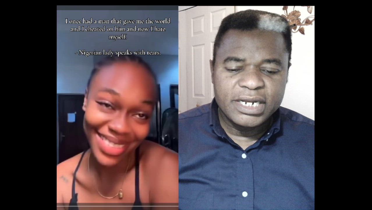 A Lady cheated on a man that mean the world to her and later regret it.