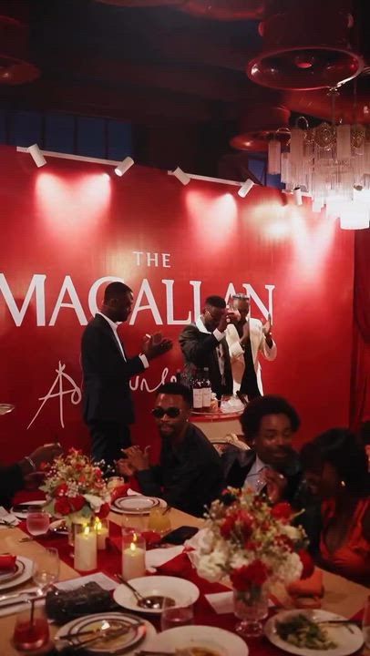 Nigerian stars Adekunle Gold and Simi attended an intimate dinner hosted by AG to celebrate his part...