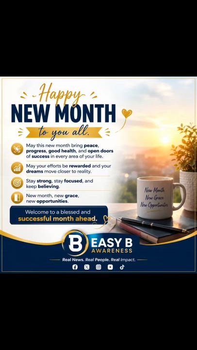 Happy new month to you all.