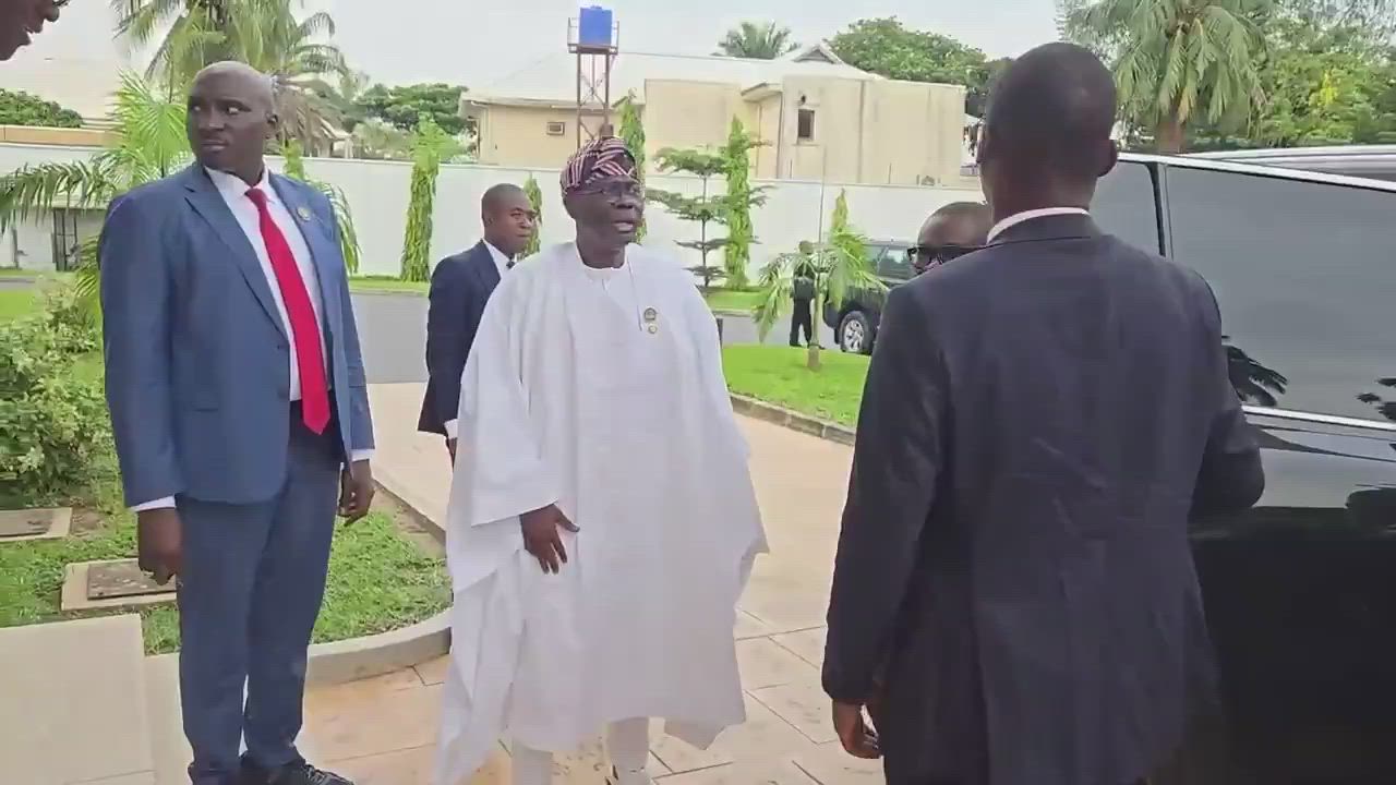 President Bola Tinubu received in his Lagos home today,  H.E Romuald Wadagni, President of the Repub...