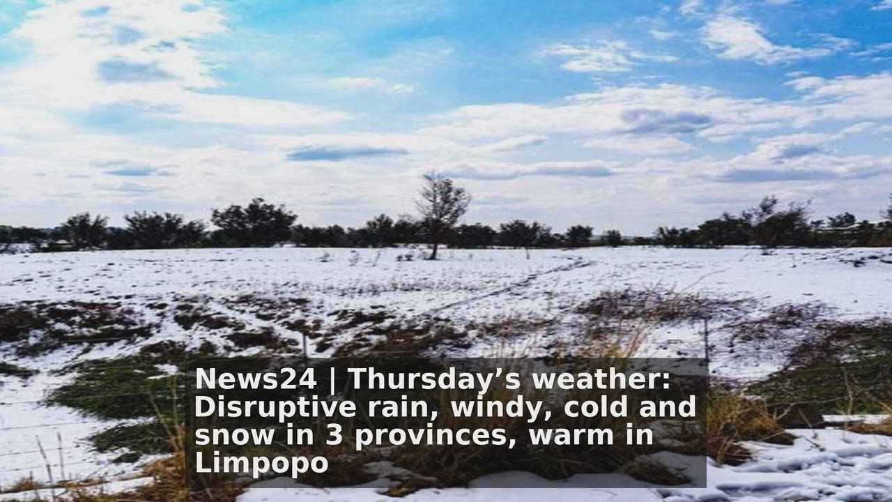 Top 10 South Africa headlines 🙄🚀 discussions:
1. News24 | Thursday’s weather: Disruptive rain, win...