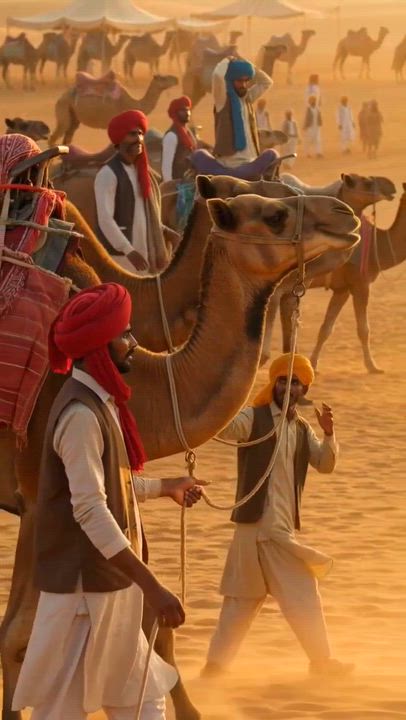 Here's a brief caption you can use:

From desert trade routes to a vibrant cultural celebration, the...