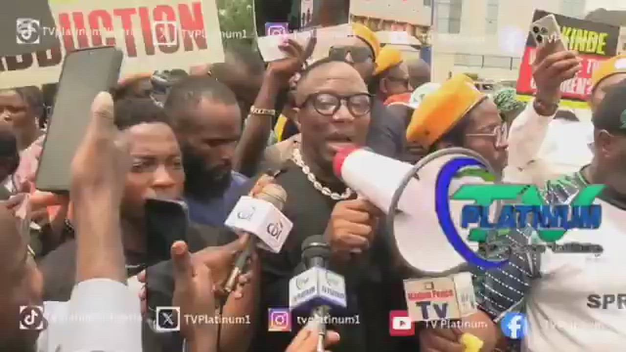 "Tinubu is Boko Haram" 

~ Sowore says as He addresses press at Protest in Abuja against insecurity