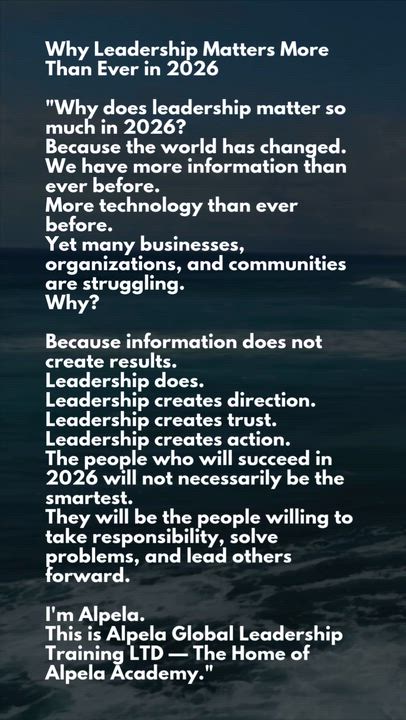 Why Leadership Matters More Than Ever in 2026