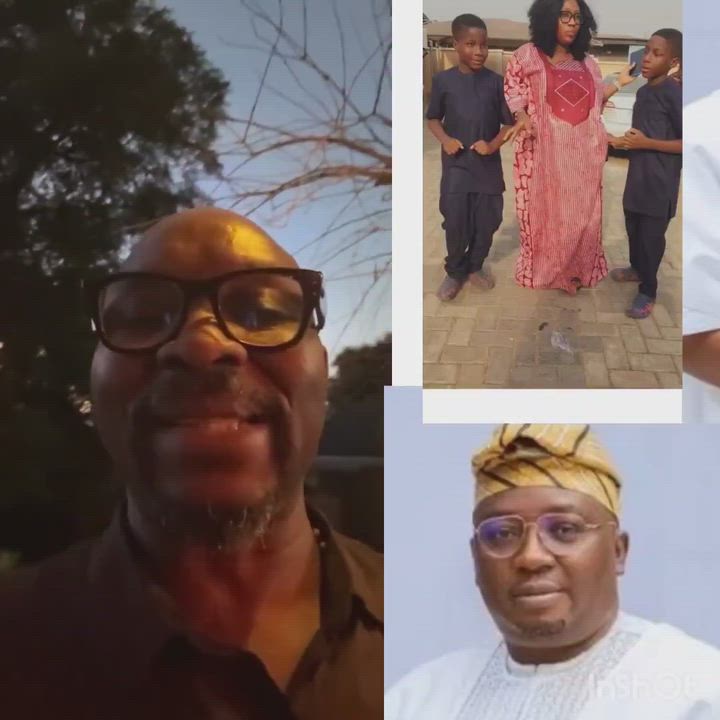 Isaac Fayose reacts after the Nigeria Police rescued former Minister of Power sister and twin sons