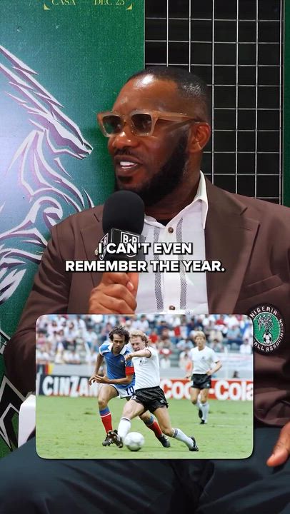 Legendary ex #SuperEagles captain Jay-Jay Okocha shared his World Cup memories as a kid and with Nig...