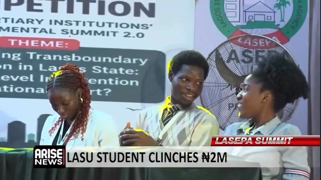 LASEPA Summit: LASU Student Clinches N2M

Lagos State University (LASU) has emerged winner of the 20...