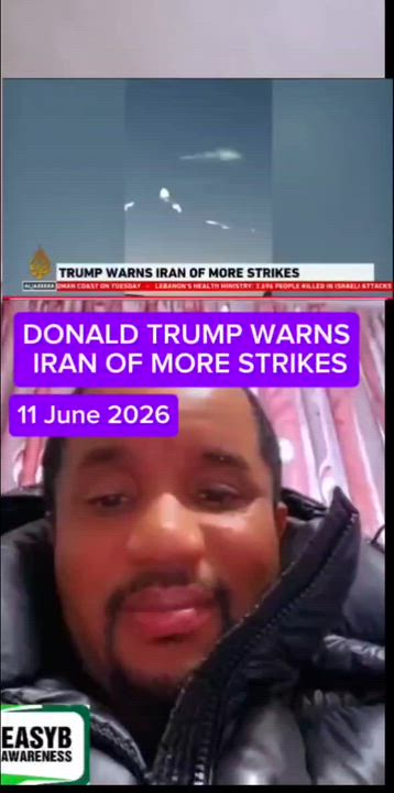 DONALD TRUMP WARNS IRAN OF MORE STRIKES