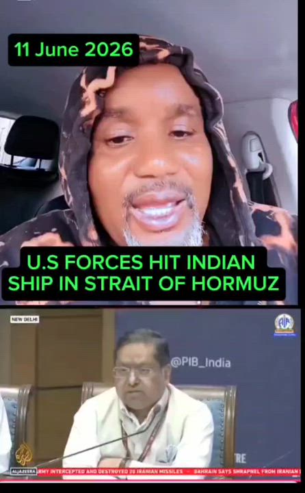 U.S FORCES HIT INDIAN SHIP IN STRAIT OF HORMUZ