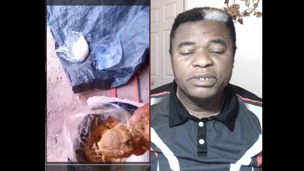 A Man found a strange meat in his food.