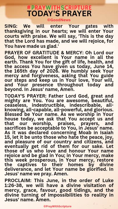#PrayWithScriptureTodaysPrayer 
Father Lord God, great and mighty are You. You are awesome, beautifu...