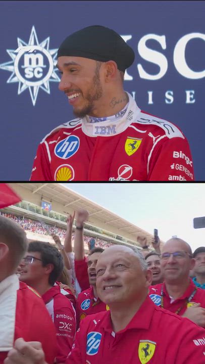 Forza Ferrari! 🐎🏎️

Lewis Hamilton couldn't back tears of happiness witnessing Scuderia Ferrari sin...