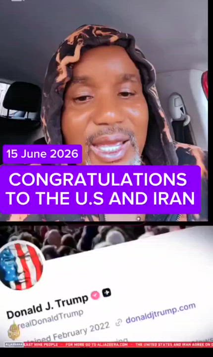 CONGRATULATIONS 
TO THE U.S AND IRAN