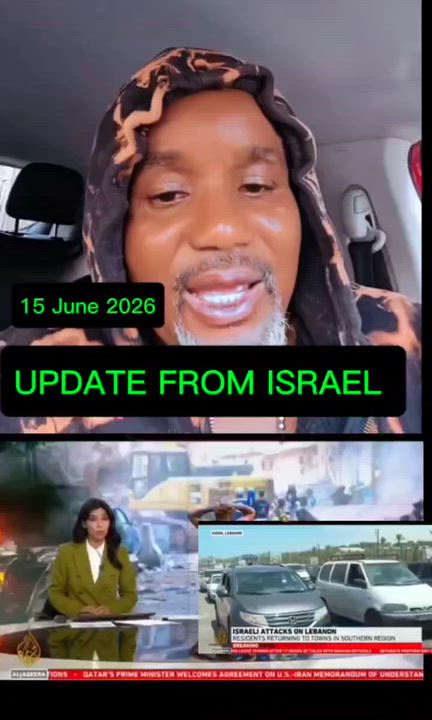 UPDATE FROM ISRAEL