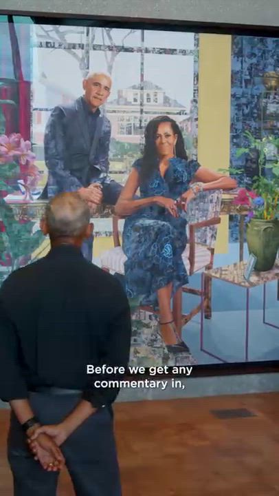 Acclaimed Nigerian visual artist Njideka Akunyili-Crosby created the first official portrait of form...