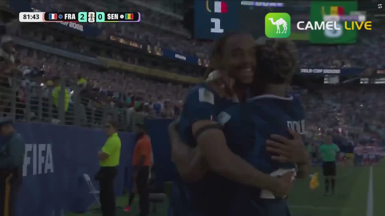 #PSG forward Bradley Barcola came off the bench and scored his first World Cup goal just two minutes...