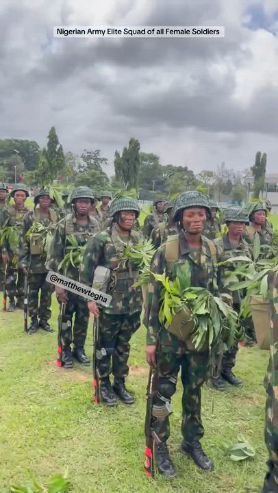🪖🔥All female Elite squad of the Nigerian Army (NAWC).🔥🔥🔥🔥