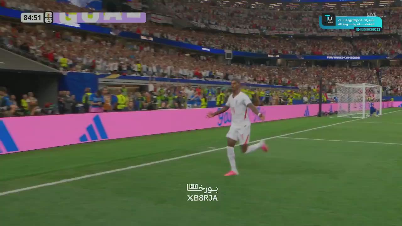 GOLAZO!!. With assist from Bukayo Saka, Marcus Rashford scored for England against Croatia ⚽🔥

⏱️...