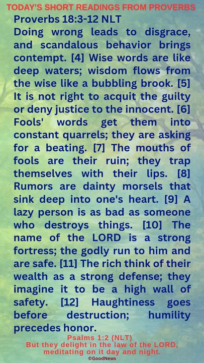 #DailyScriptureDelightsFromProverbs
Proverbs 4:7-9 TLB
Getting wisdom is the most important thing yo...