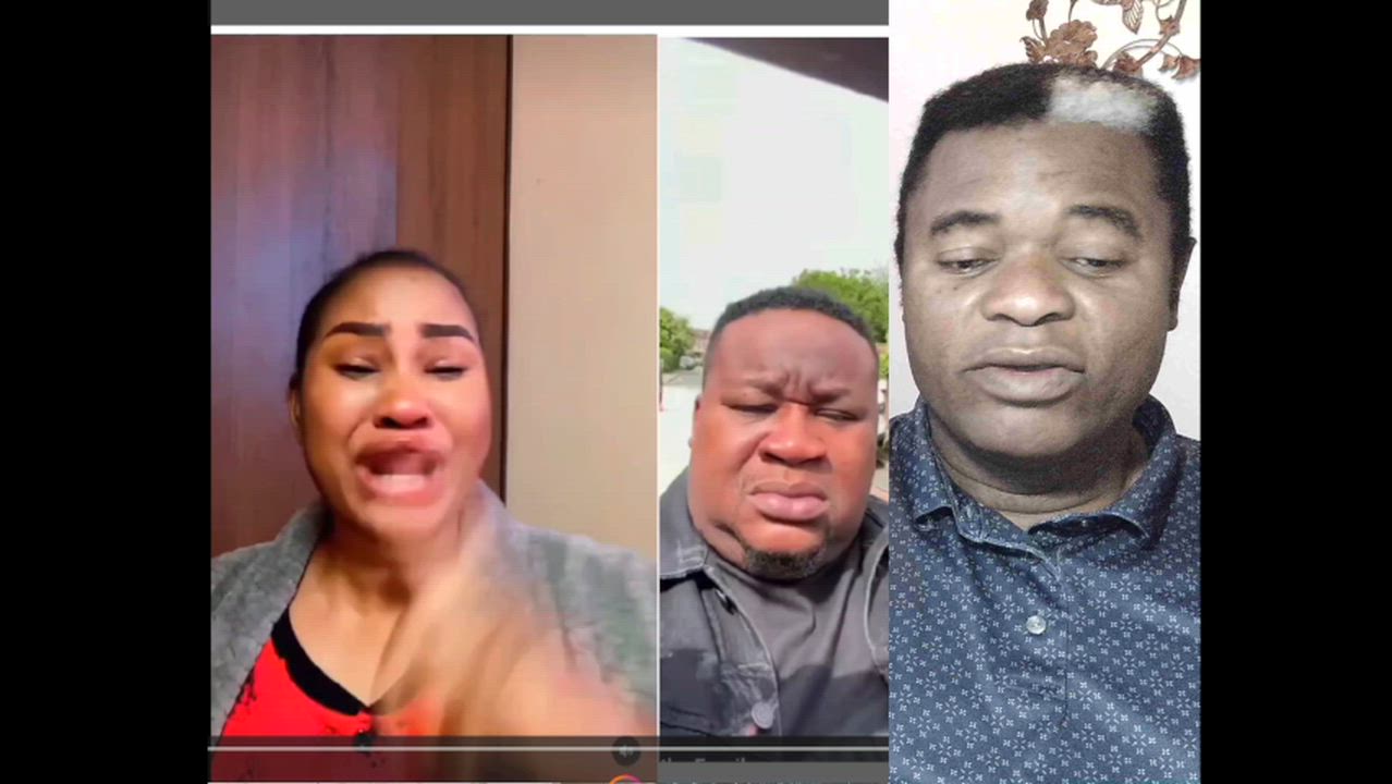 Helen, a Kenyan woman who claims to be Cubana Chief Priest’s baby mama, cries out today.