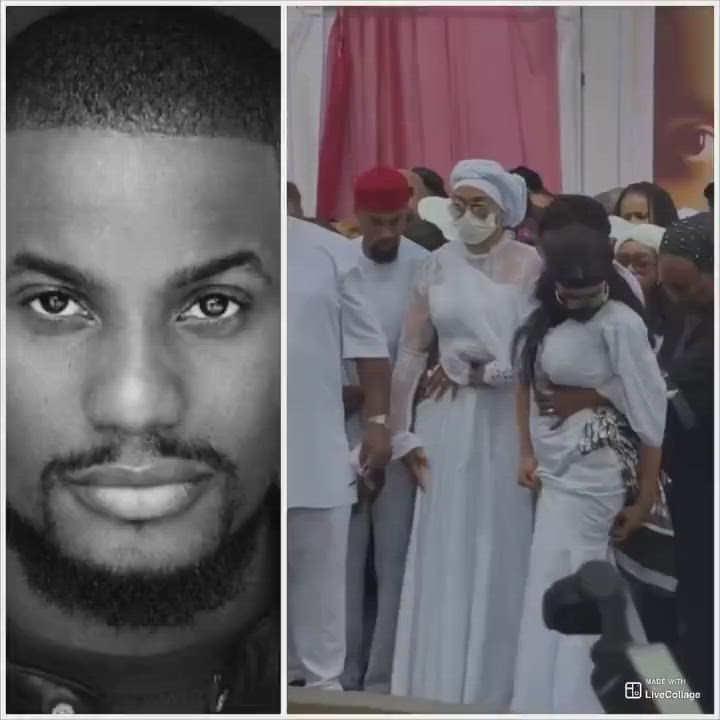 Moment Alexx Ekubo was laid to rest in his family compound in Arochukwu