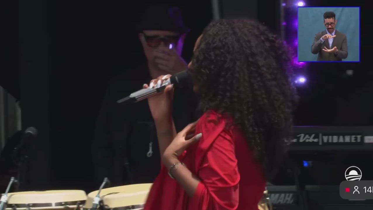 Nigerian singer Tems performs "Me &amp; U" at the Obama Presidential Center Grand Opening