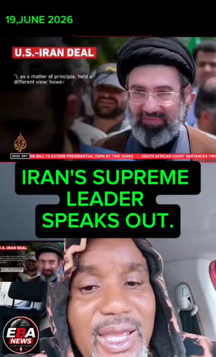 IRAN'S SUPREME
LEADER SPEAKS OUT.