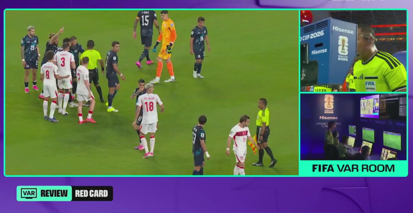 The "Vinicius Jr" rule has been APPLIED for the first time in the #FIFAWC2026 Türkiye vs Paraguay ga...