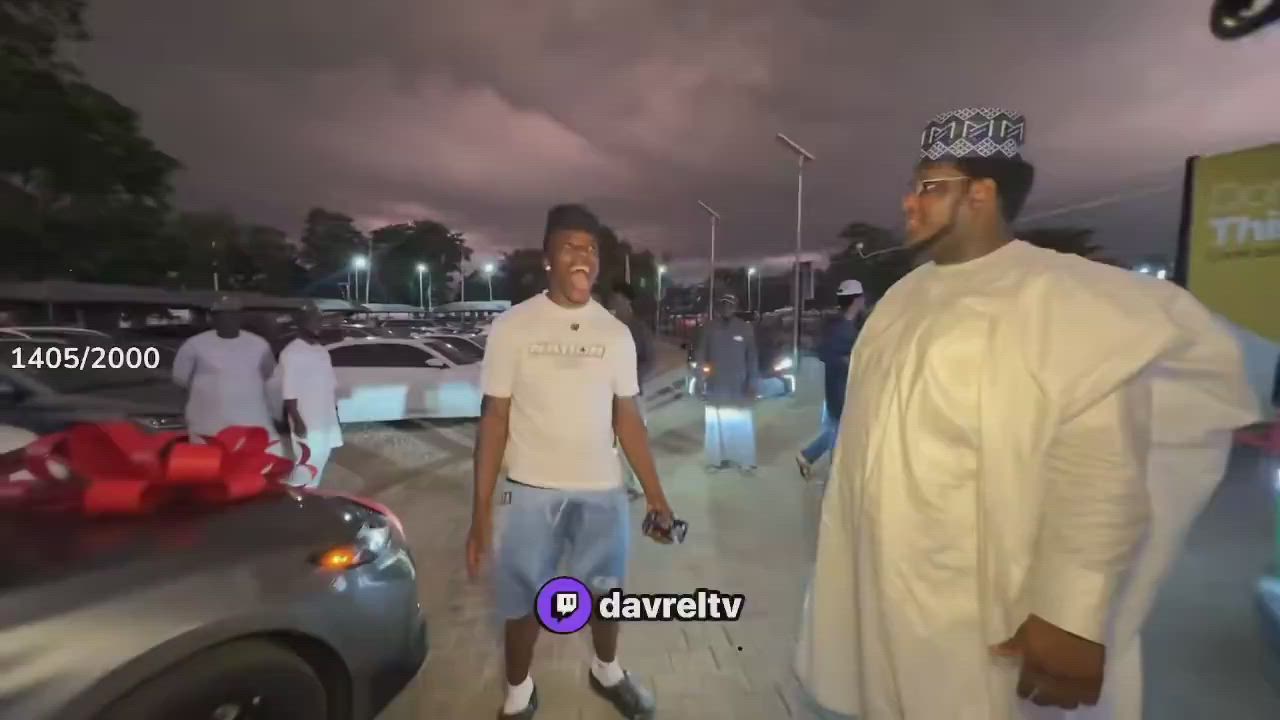 Davrel at SARKI MOTA’s place to pick up his new 2025 CAMRY XSE and Davido called to make payment on...