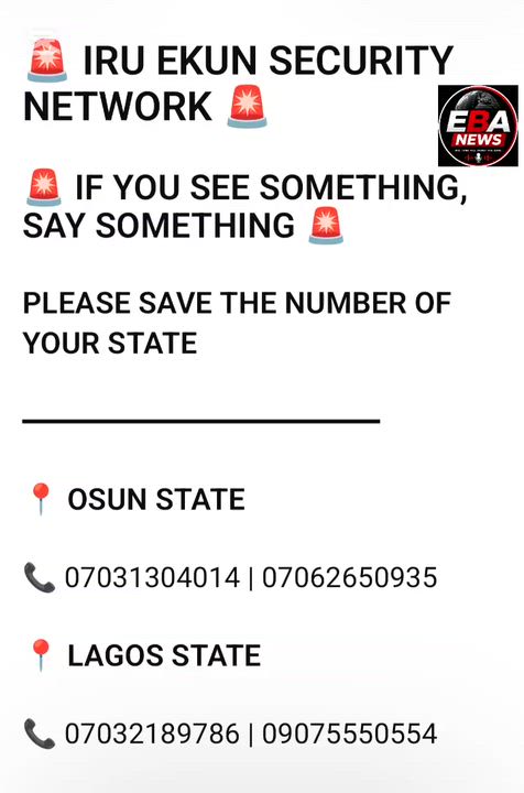 PUBLIC SECURITY INFORMATION
 IF YOU SEE SOMETHING, SAY SOMETHING 🚨