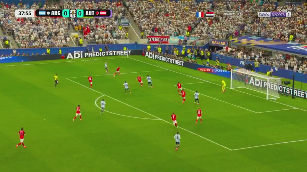 🌟 Historic: Lionel Messi opens the scoring for Argentina with a moment of trademark brilliance, off...