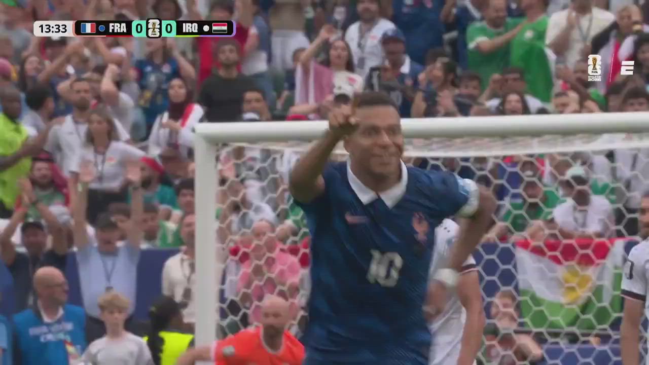 GOLAZO!!!. Kylian Mbappé has now 3 goals in 2 games at the #FIFAWC2026 World Cup, equalling Ronaldo...