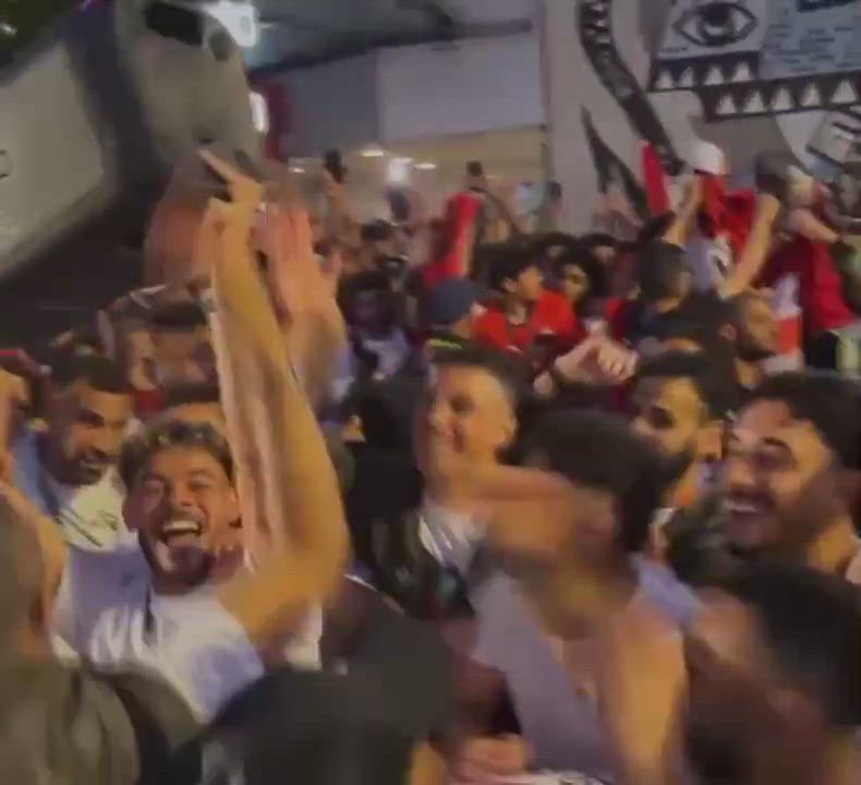 Mohamed Salah was dancing on the streets of Vancouver with his team and fans, after he scored to hel...