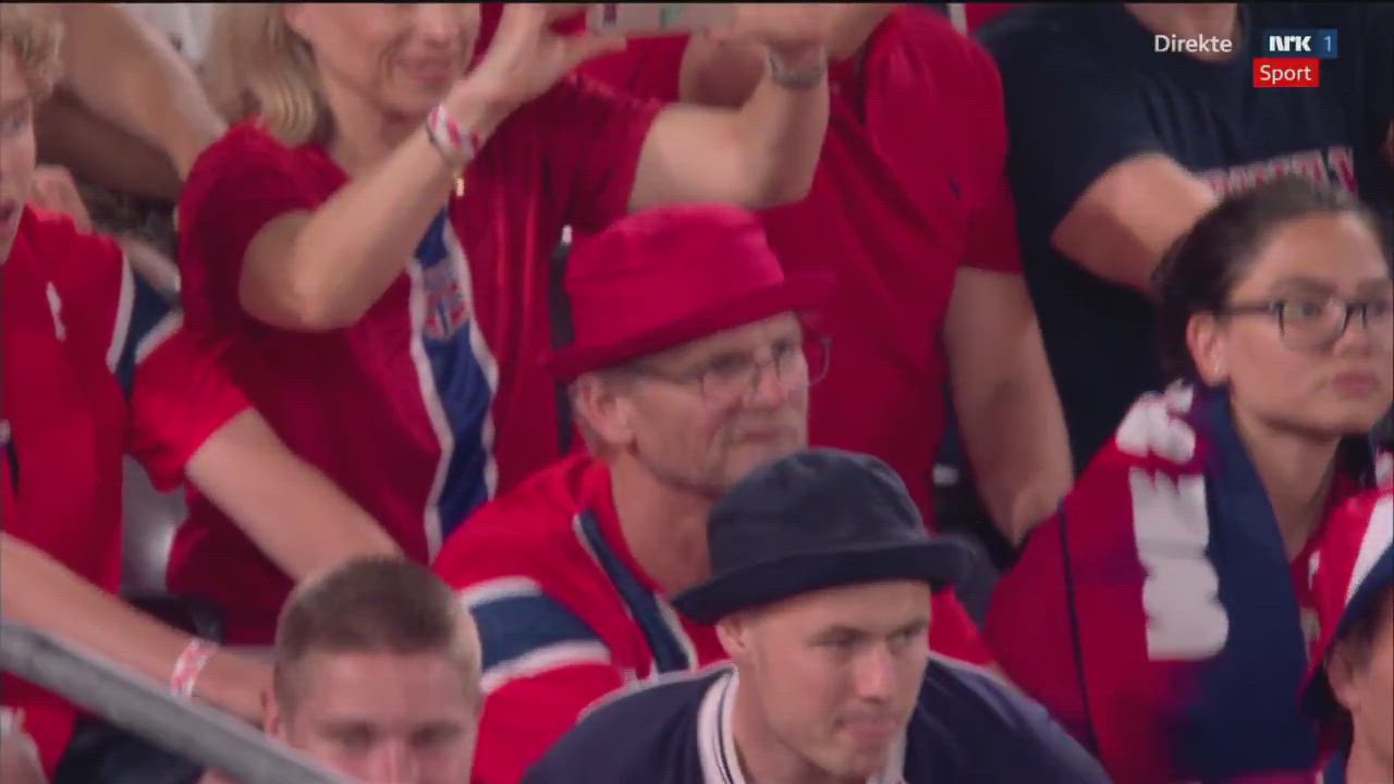 Captain Martin Ødegaard led the Norway squad, their fans and nation in their Viking Row celebration...