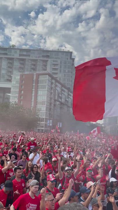 It's a party on the streets of Vancouver!. 

⏱️ Half-time: Switzerland 0 - 0 Canada 

Are you enjoyi...