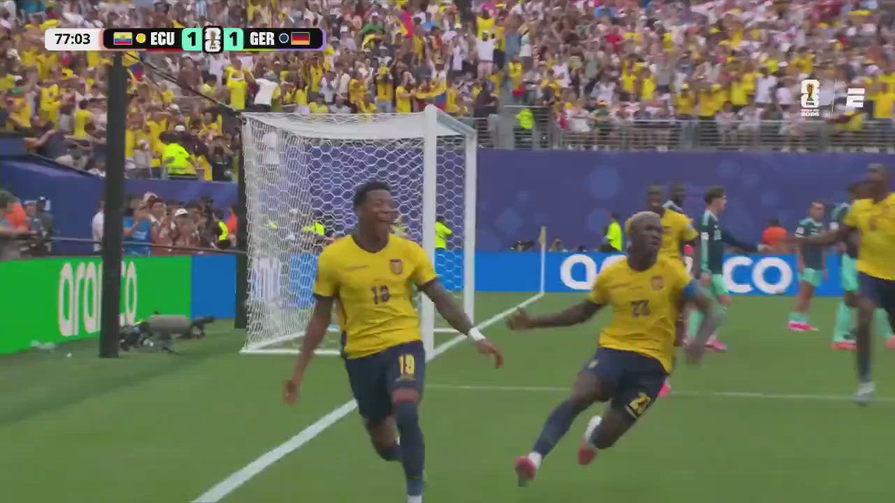 ABSOLUTELY AMAZING SCENES!!. Kevin Rodríguez scored his first ever World Cup goal when his country n...