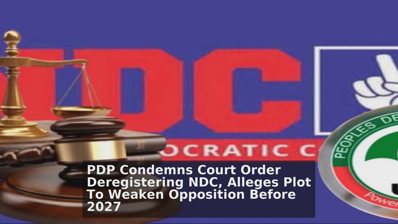 Top 10 Politics Nigeria headlines 🙄🚀 discussions:
1. PDP Condemns Court Order Deregistering NDC, A...