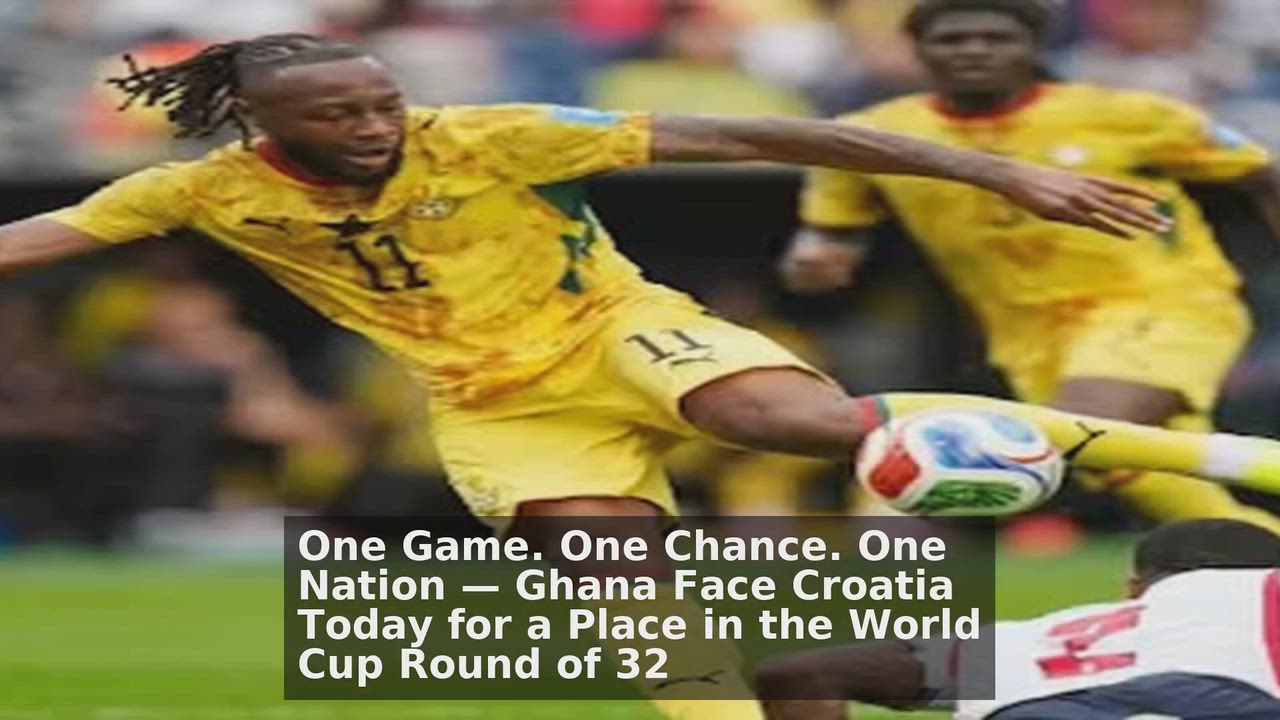 Top 10 Ghana headlines 🙄🚀 discussions:
1. One Game. One Chance. One Nation — Ghana Face Croatia To...