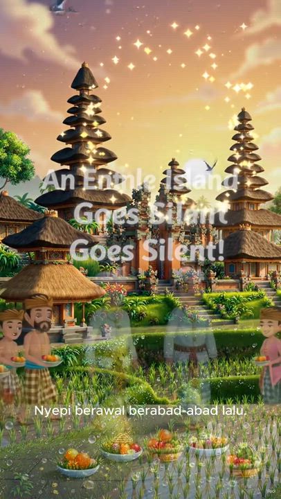 Experience the peaceful tradition of **Nyepi**, Bali's Day of Silence. 🌅✨ Discover how this centur...