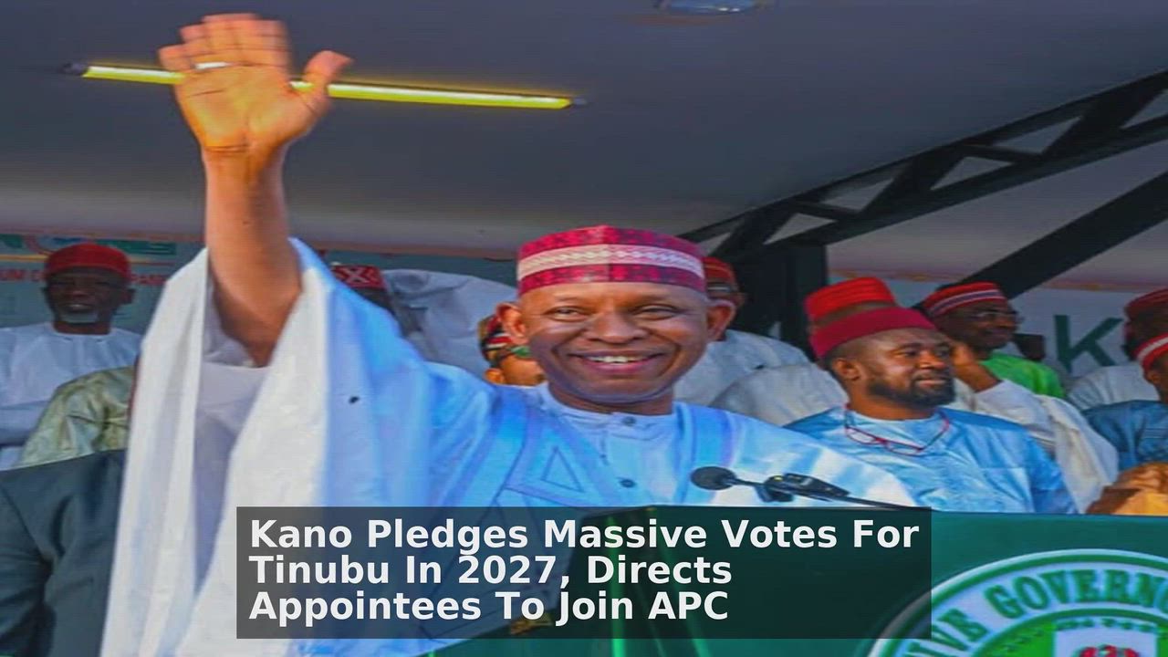 Top 10 Politics Nigeria headlines 🙄🚀 discussions:
1. Kano Pledges Massive Votes For Tinubu In 2027...